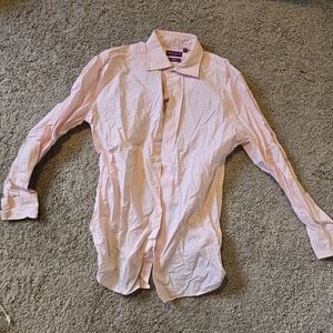 Spier Mackay 15.5-32 Men's Light Pink Casual Button Down Shirt